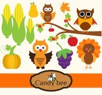 Home Digital Cliparts Thanksgiving Clipart Pack