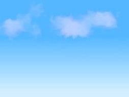 Blue sky with the white clouds clipart