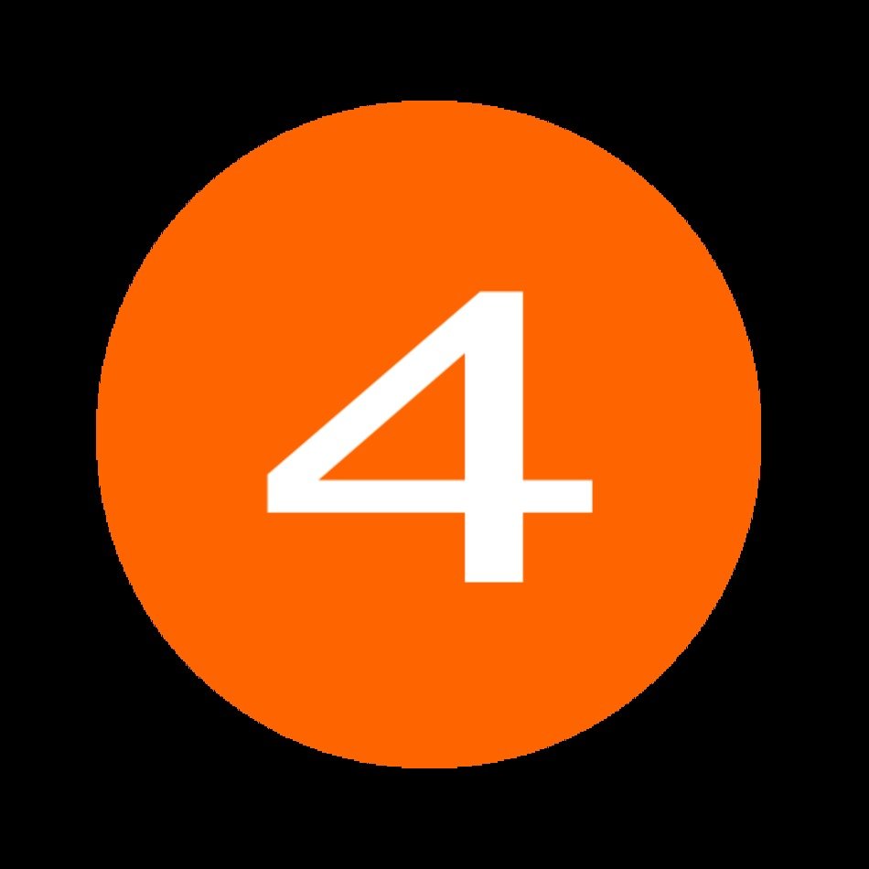 Number 4 Clip Art N39
