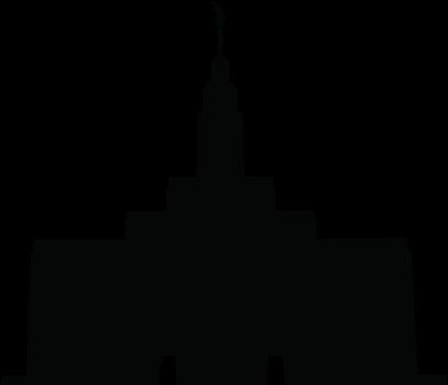 LDS Temple Silhouette Clip Art N5