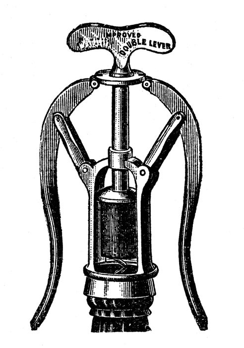 Vintage Wine opener, Clip Art