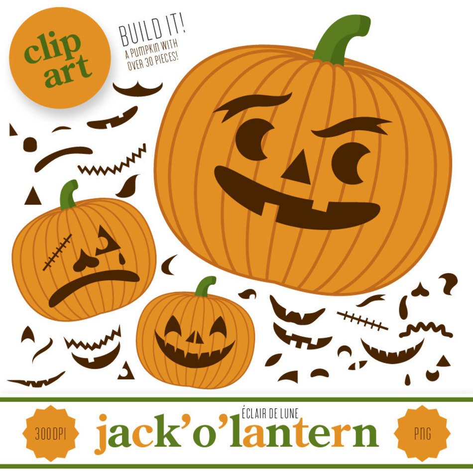 Colorful Jack'o'lantern clipart