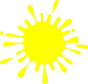 Orange Paint Splatter Clip Art N20