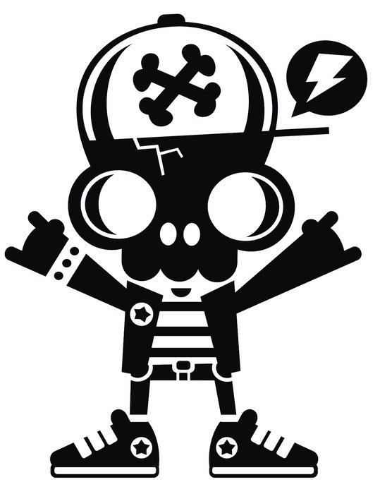 Ariel Tagliaferro Skate Skull drawing