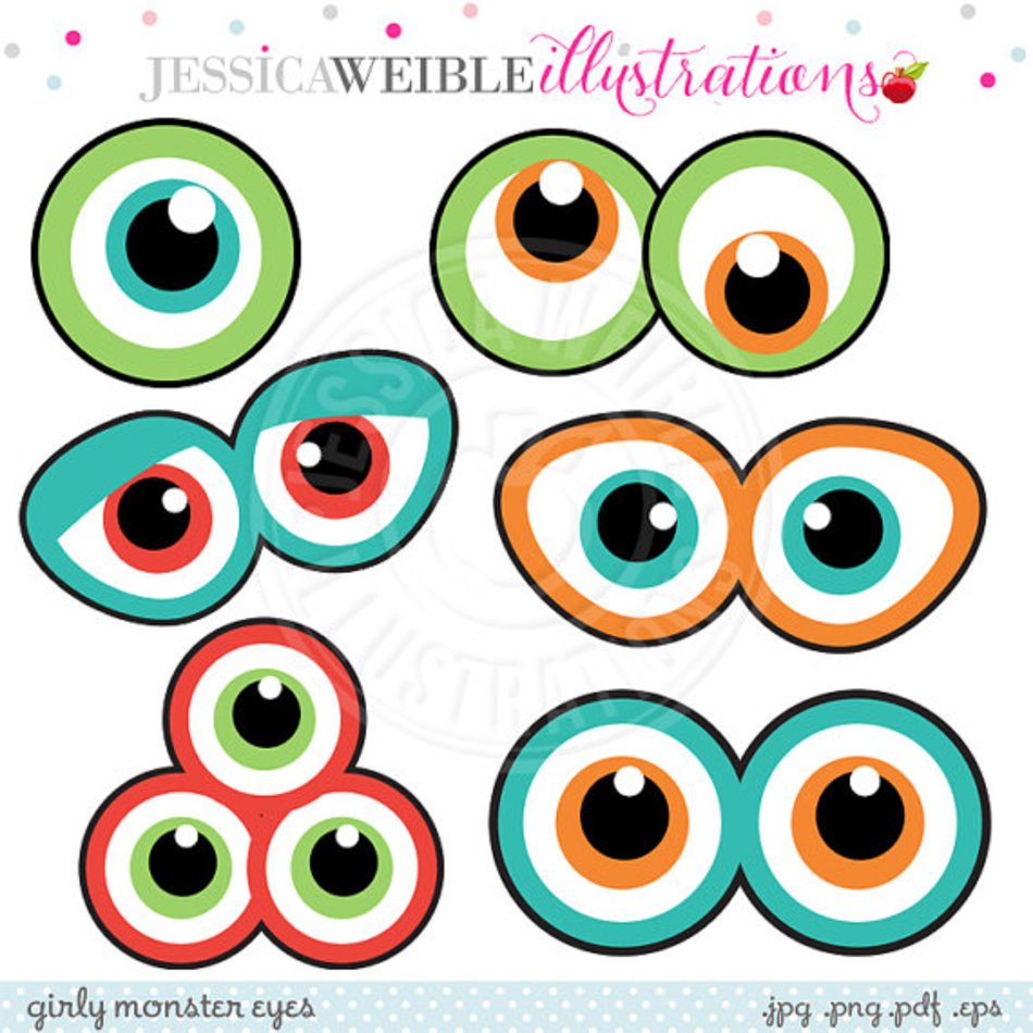 Printable Monster Eyes free image download