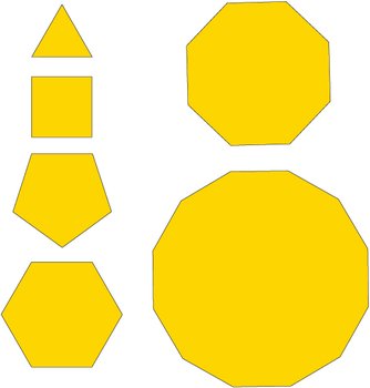 Regular Polygon Shapes N3