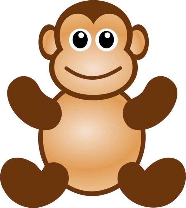 Cartoon Monkey Clip Art N66