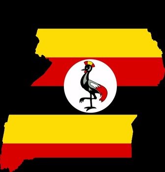 Uganda Flag Map