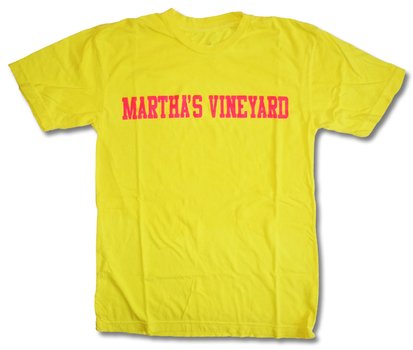 NEON Adult Tee Marthas Vineyard Block Lettering ATN MVY001