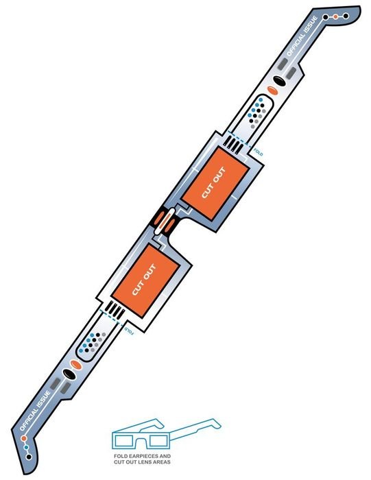 cut out template for glasses