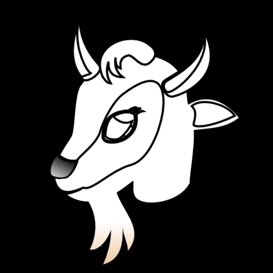 Goat Head Clip Art N7