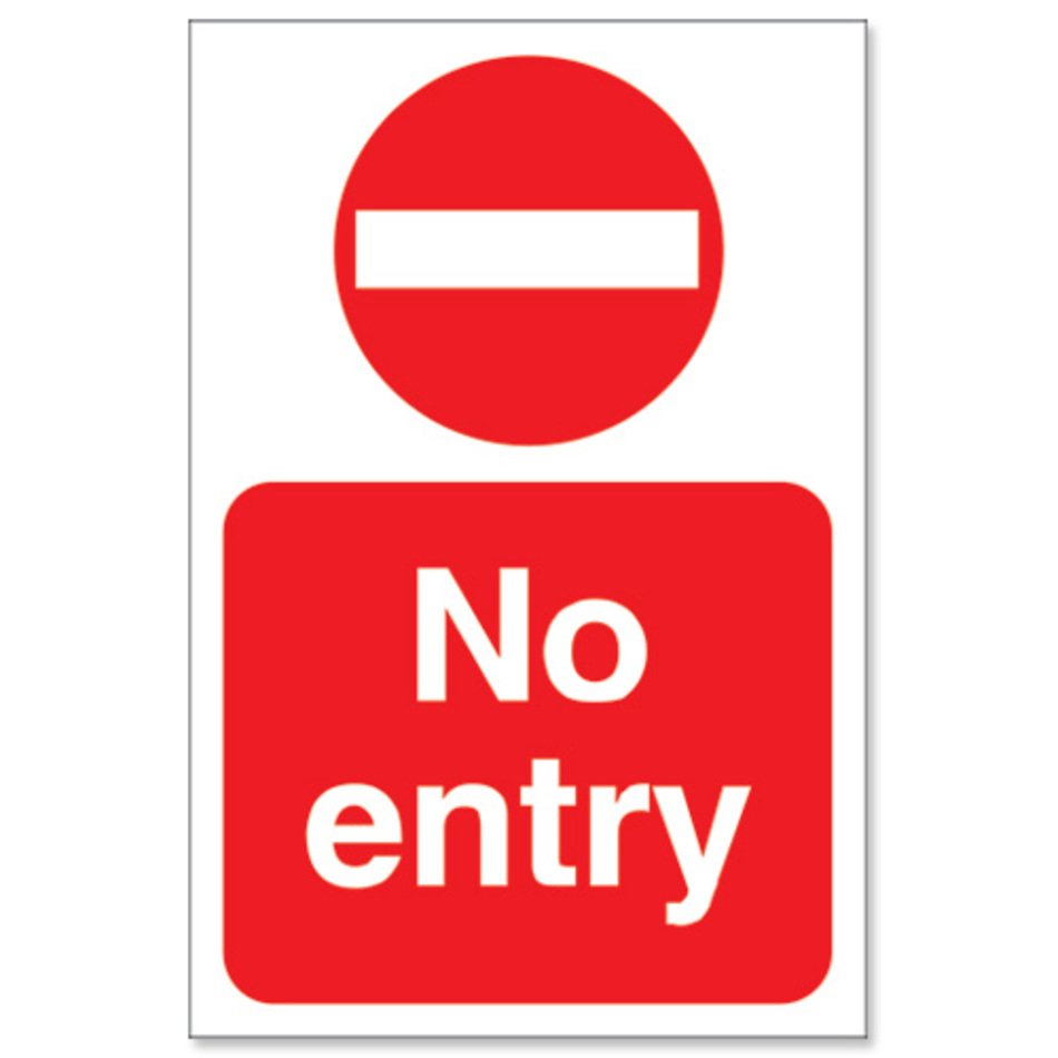 No Entry Sign N13