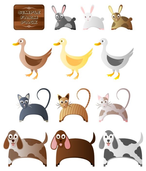 clipart of the Farm Animals