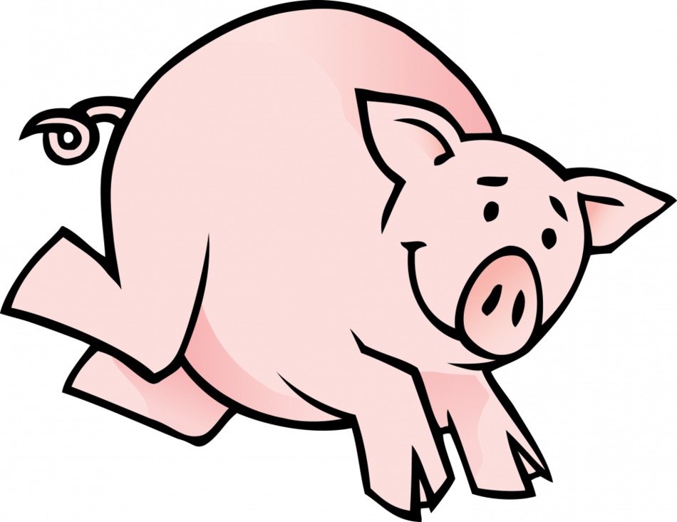 Cartoon Pig Running N7