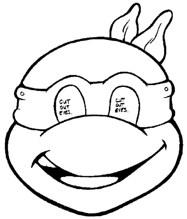 Teenage Mutant Ninja Turtle Coloring Mask