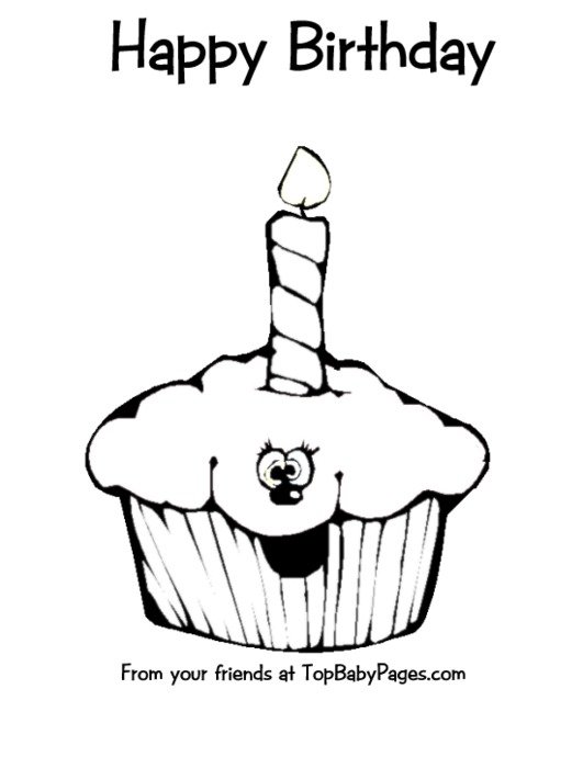 Happy Birthday Coloring Pages N5