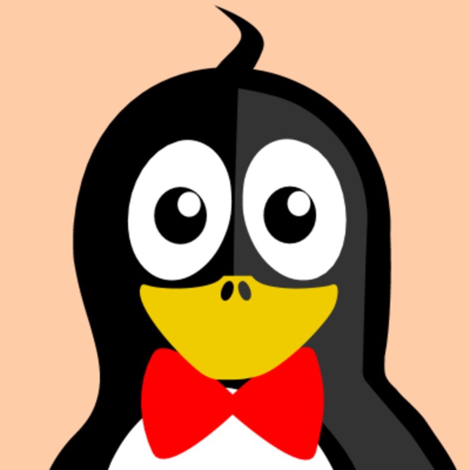 Penguin With Bow Tie Face Clip Art N2