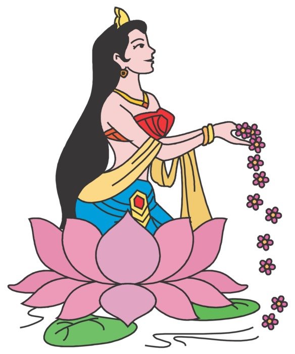 Colorful Cartoon Namaskar clipart