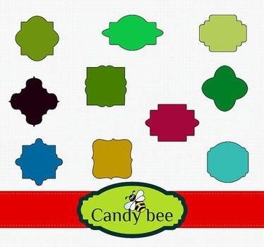 Label Shapes Clip Art N7