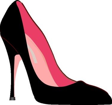 Black High Heels Clip Art N10