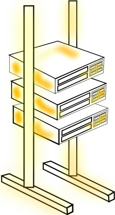three Server drawing