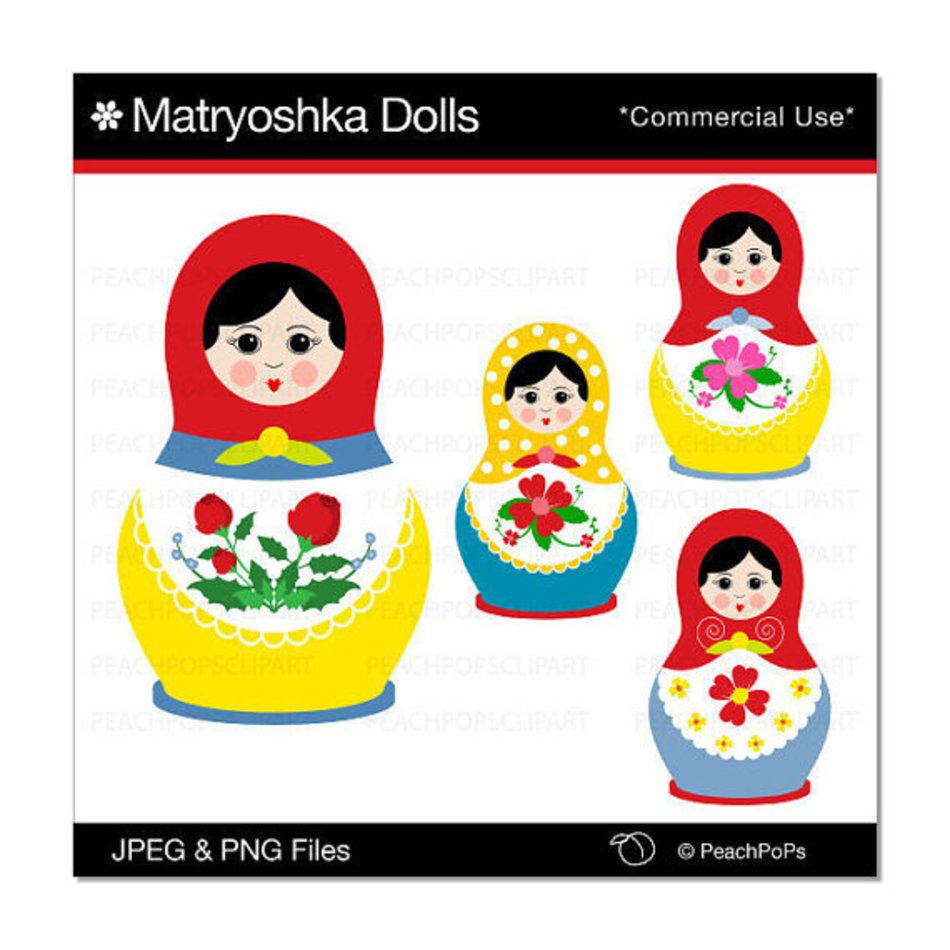 Russian Doll Clip Art N5