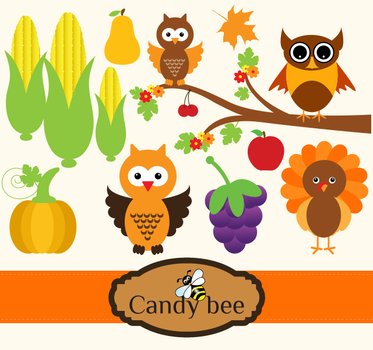 Home Digital Cliparts Thanksgiving Clipart Pack