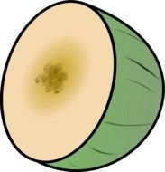 Melon Clip Art drawing