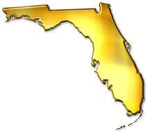 Colorful Florida Outline clipart