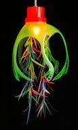 Recycled Plastic Bottle Art drawing