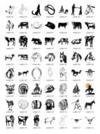 wild west as graphic elements for clipart