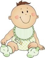 cute Baby Boy Clip Art drawing