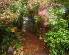 Garden Gate Clip Art drawing
