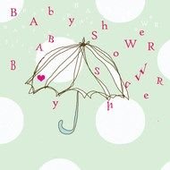 Baby Shower Umbrella drawing