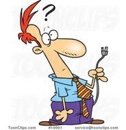 Confused Business Man Cartoon