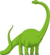 Long Neck Dinosaur Clip Art N7