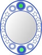 round frame with various stars