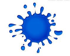 Blue paint splatter clipart