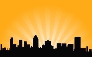 City Skyline Vector drawing
