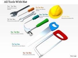 hand tools And Protection Hat, template for service