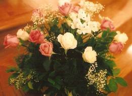 bouquet of roses in a vase