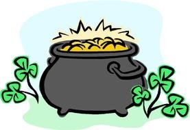 Pot Of Gold as a picture for clipart