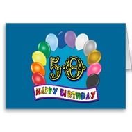 Happy 50th Birthday Merchandise Greeting Card