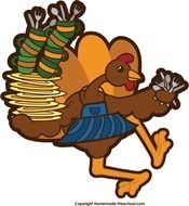 Home Free Clipart Thanksgiving Cooking Turkey One