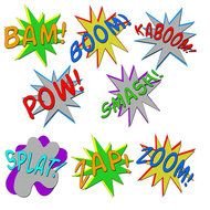 Superhero Action Clipart