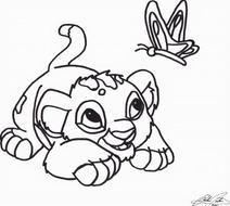 Lion King Baby Simba Drawing