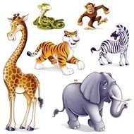Cartoon Jungle Animals N7