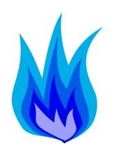 Blue Flame, drawing