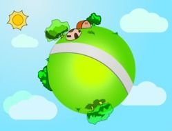 green planet drawing