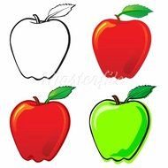 Apple Fruit Outline